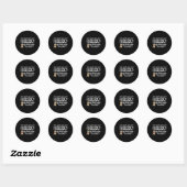 Type 1 Diabetes bewustzijn  Ronde Sticker (Vel)
