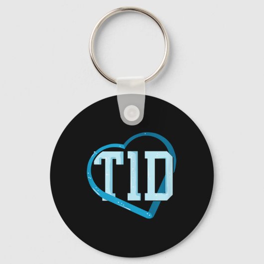 Type 1 Diabetes Bewustzijn Sleutelhanger (Voorkant)