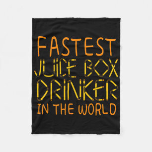 Type 1 Diabetes Bewustzijn Snelste Juice Box Drink Fleece Deken