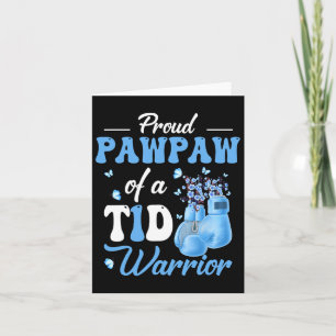Type 1 Diabetes Bewustzijn Trotse Pawpaw Van Een T Kaart