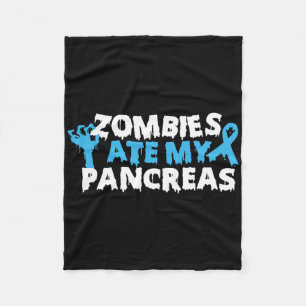 Type 1 Diabetes Bewustzijn Zombies Ate My Pancreas Fleece Deken