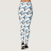 Type 1 diabetes Blue Ribbon Awareness HOPE Leggings (Achterkant)