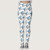 Type 1 diabetes Blue Ribbon Awareness HOPE Leggings (Voorkant)