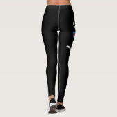 Type 1 diabetes Blue Ribbon Awareness HOPE Leggings (Achterkant)