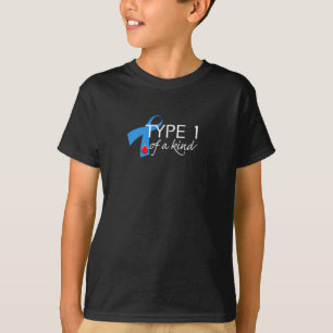 Type 1 diabetes Blue Ribbon Awareness HOPE T-shirt