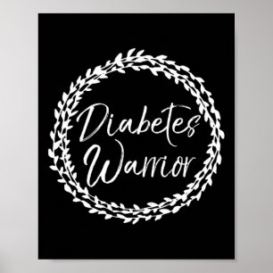 Type 1 Diabetes Citaat Vloeiend Ontwerp Diabetes Poster