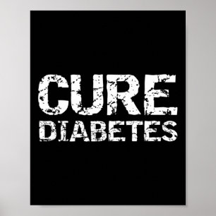 Type 1 Diabetes Citaat voor Bewustmaking Diabetics Poster
