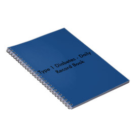 Type 1 Diabetes Dagelijks Record Book Notitieboek