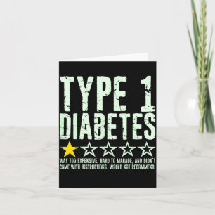 Type 1 Diabetes Eén Sterrenclassificatie, T1d Bewu Kaart