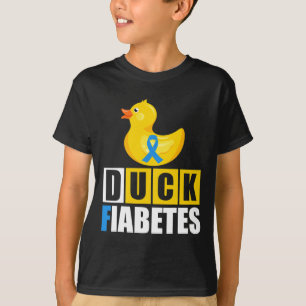 Type 1 Diabetes Eend Fiabetes T1d Bewustzijn T-shirt