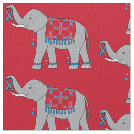 Type 1 Diabetes Elephant of Awareness and Hope Stof