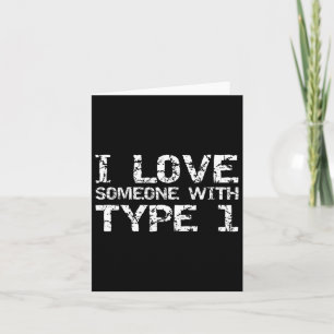 Type 1 Diabetes Familie Geschenken Ik hou van iema Kaart
