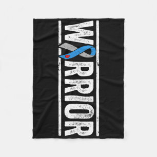 Type 1 Diabetes Krijger - Zijwaartse Awareness Lin Fleece Deken