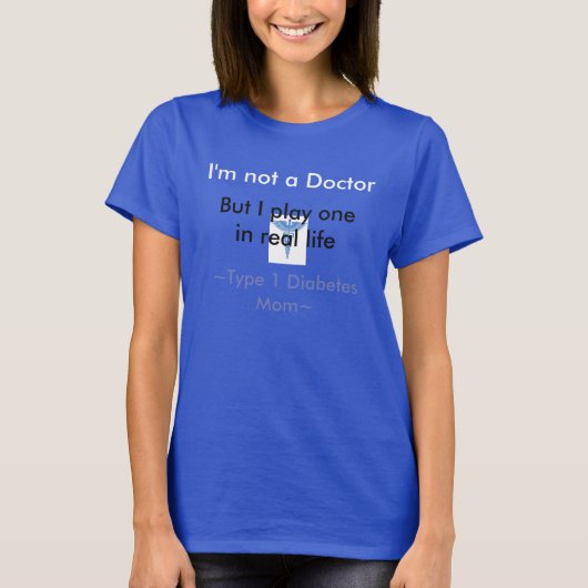 Type 1 diabetes mam t-shirt (Voorkant)
