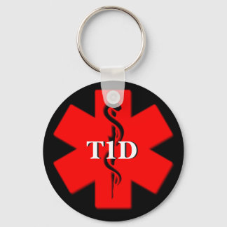 Type 1 Diabetes Medical Alert sleutelhanger