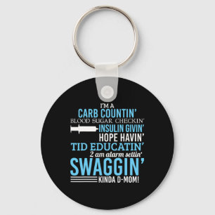 Type 1 Diabetes Moeder Fun T1d Diabetische Awarene Sleutelhanger