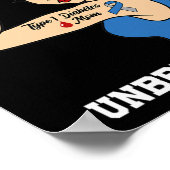 Type 1 Diabetes Moeder Onbreekbare Krijger Awarene Poster (Hoek)