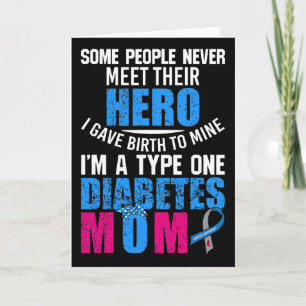 Type 1 Diabetes Moeder T1d Diabetes Waarschuwings  Kaart