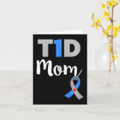 Type 1 Diabetes Moeder - T1D Moeder Kaart (Gele Bloem)