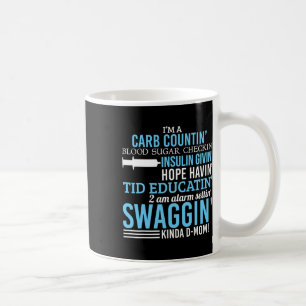 Type 1 Diabetes Mom Fun T1d Diabetisch Bewustzijn Koffiemok