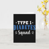 Type 1 Diabetes Squad - Diabetes Bewustzijn Kaart (Gele Bloem)