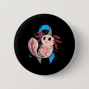 Type 1 Diabetes T1D Bewustheid Cute Axolotl Insuli Ronde Button 5,7 Cm