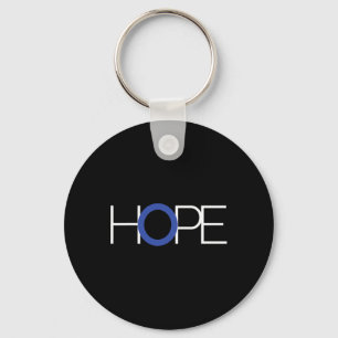 Type 1 Diabetes T1d Blauwe Cirkel Bewustzijnscadea Sleutelhanger