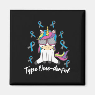 Type 1 Diabetes T1d Eenhoorn Type Onederful Bewust Magneet