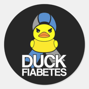 Type 1 diabetes T1D-troebelen voor diabetes Awa Ronde Sticker