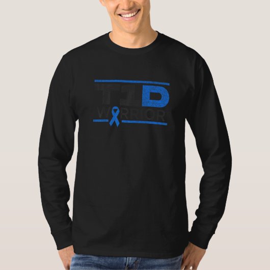 Type 1 Diabetes T1d Warrior T-shirt (Voorkant)