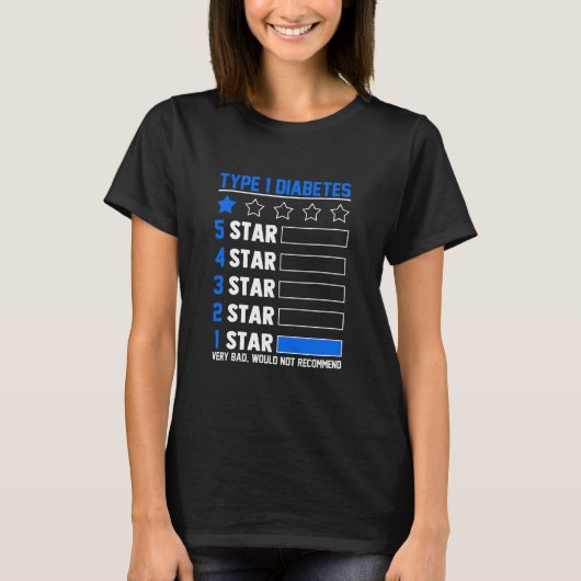 Type 1 Diabetes T-shirt (Voorkant)