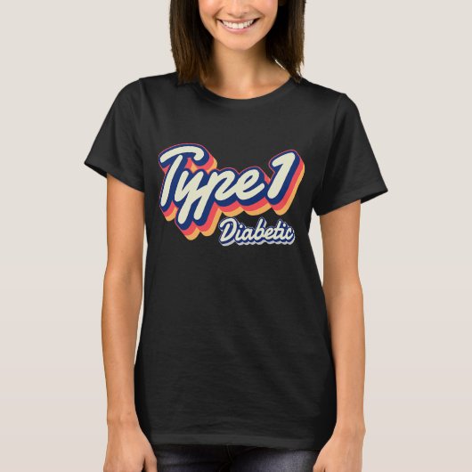 Type 1 Diabetische T1d T-shirt (Voorkant)
