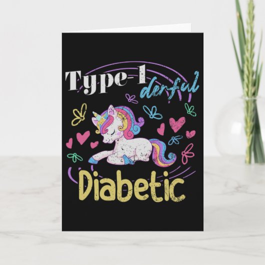 Type 1 Geweldige T1d Diabetes Kaart (Voorkant)