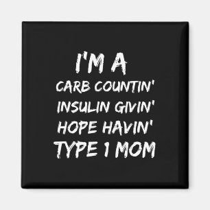 Type 1 mam Diabetes Awareness Maand Magneet
