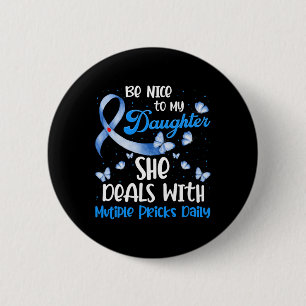 Type 1 mam T1D Pa Diabetes Awareness Month Multip Ronde Button 5,7 Cm