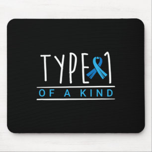 Type 1 van een soort diabetes die zich bewust is v muismat
