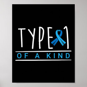 Type 1 van een soort diabetes die zich bewust is v poster