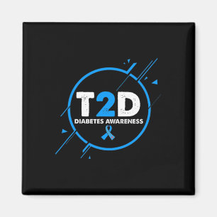 Type 2 Diabetes Awareness Diabetische T2d Dad Magneet