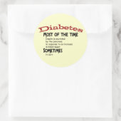 Type 2 diabetes Gifts & T-shirts Ronde Sticker (Tas)