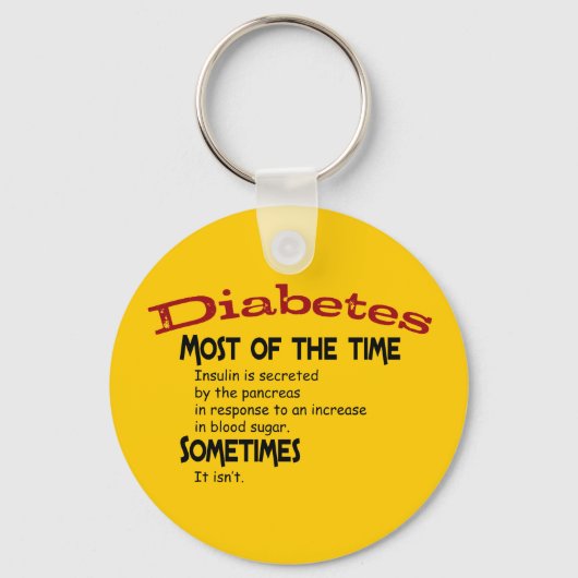 Type 2 diabetes Gifts & T-shirts Sleutelhanger (Voorkant)