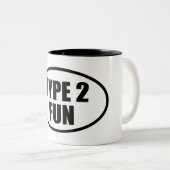 Type 2 finun. tweekleurige koffiemok (Voorkant rechts)