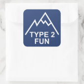 Type 2 finun. vierkante sticker (Tas)