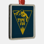 Type 2 Leuke Bergen Metalen Ornament (Rechts)