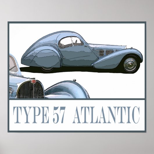 Type 57 Atlantische Oceaan Poster (Voorkant)