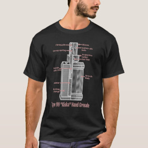 Type 99 Kiska Japans WW2 Handgrenadediagram_1 T-shirt
