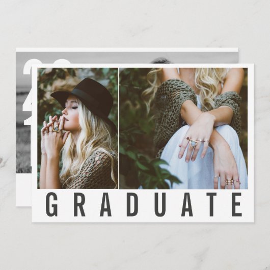 TYPE-AFSTUDEREN KAART (GEPLIPPEERDE FOTO'S) (Voorkant / Achterkant)