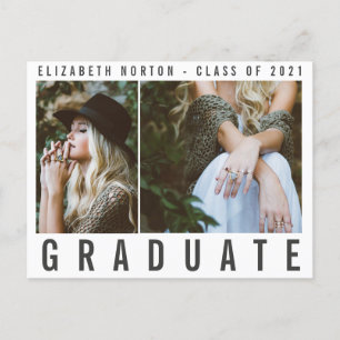 TYPE AFSTUDEREN moderne, stijlvolle multi-foto Feestdagenkaart