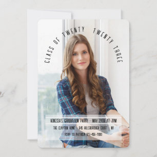 Type Arch Photo Invitation Kaart