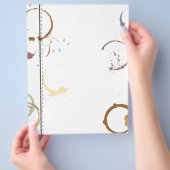 Type Art Coffee Stain Flyer-Sjabloon Flyer (Hand)