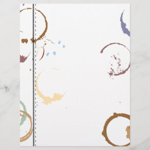 Type Art Coffee Vlek Flyer Sjabloon